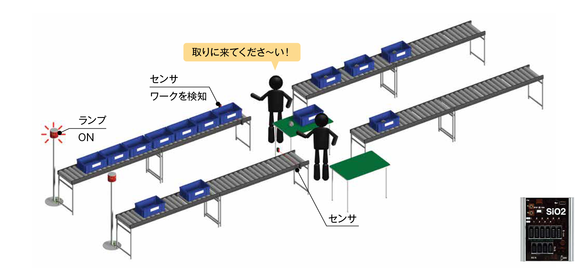 ワークの引き取りお知らせ
